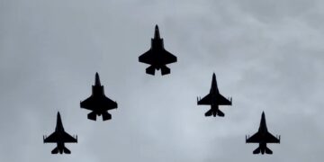 Dutch F-35s train to shoot down drones days after Russian attack on Ukraine