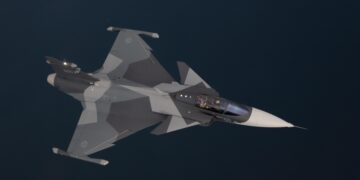 Gripen-E during RIAT 2023 (Photo: Saab)