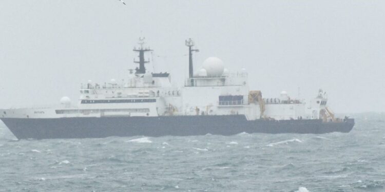 European Navies Shadow Russian Ships in the North Sea